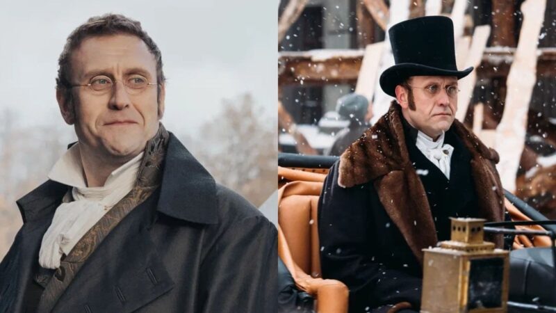    Николай Шрайбер в образе Пьера Безухова, вызывающий споры у публики.