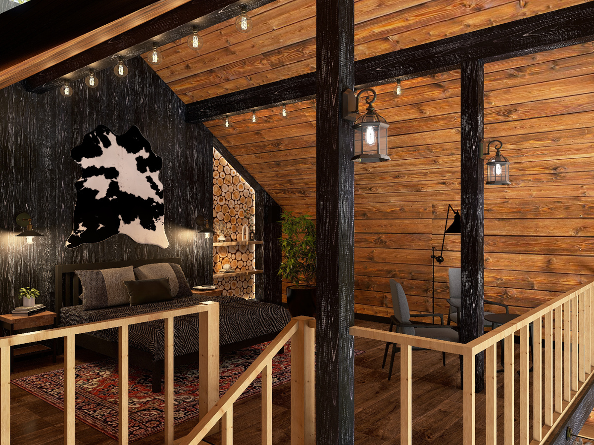 Визуализация проекта (спальня второй этаж)