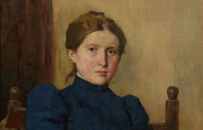    Татьяна Васнецова, запечатлённая на портрете своего отца, Виктора Васнецова.