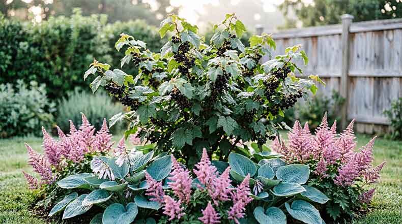 Кусты с пользой или как подружить смородину и крыжовник с цветами