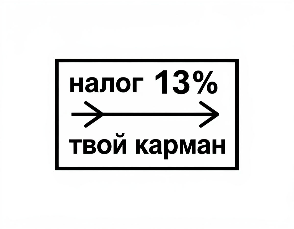 С каждой зарплаты государство забирает 13%. Но если у тебя есть ребёнок — часть денег можно вернуть.
