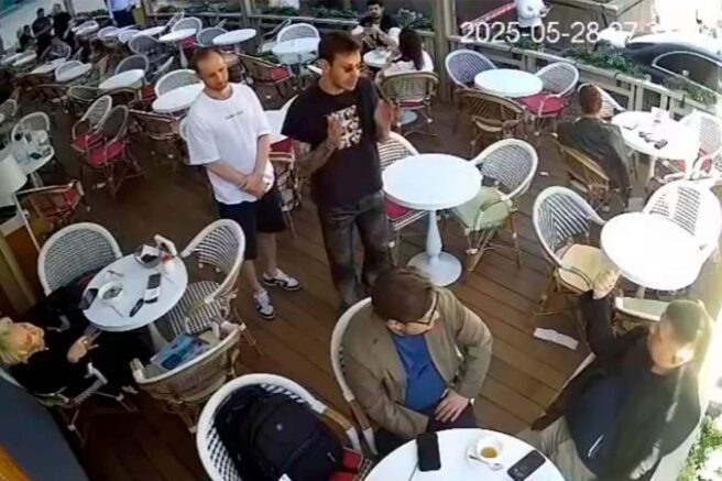    Федор Смолов в кафе "Кофемания", скриншот видео с места конфликта / соцсети