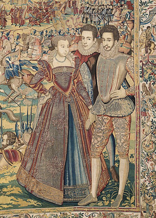 Маргарита с братьями на гобелене