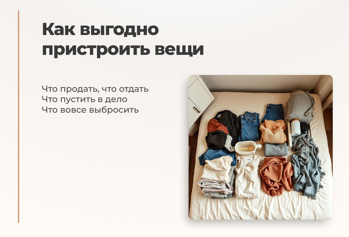 Каждая ненужная вещь имеет свой путь, покидая ва дом