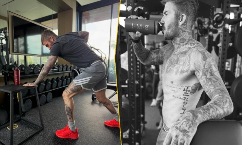 Источник: Социальные сети | Дэвид Бекхэм показал тренировку в домашнем спортзале под сериал «Друзья»