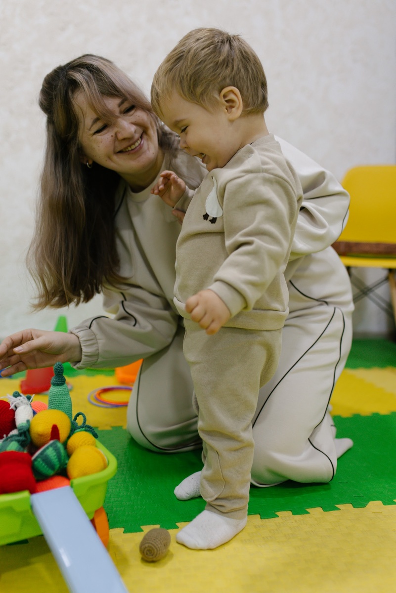 На занятии у логопеда. 