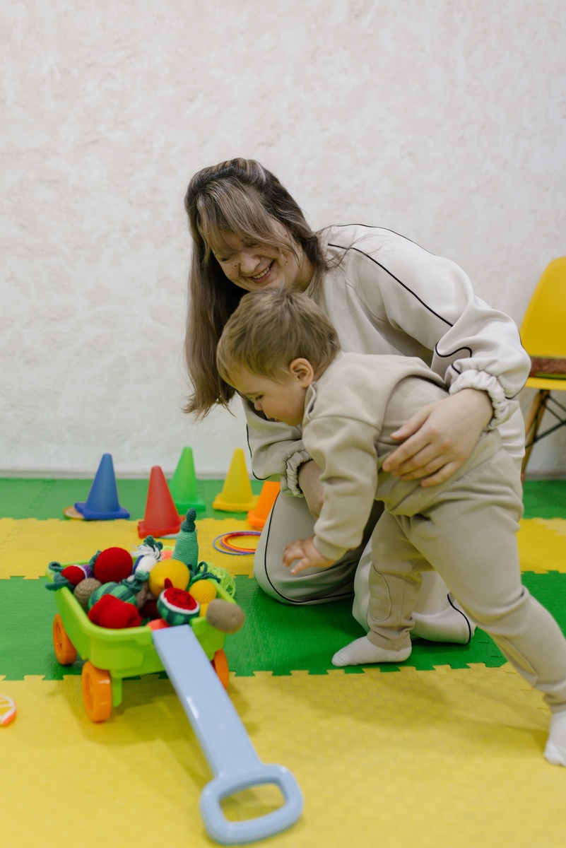 На занятии у логопеда.