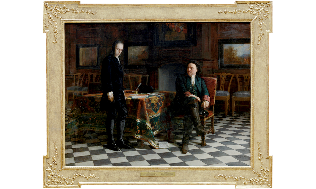 Николай Ге. «Петр I допрашивает царевича Алексея Петровича в Петергофе». 1871. Фото: Государственная Третьяковская галерея