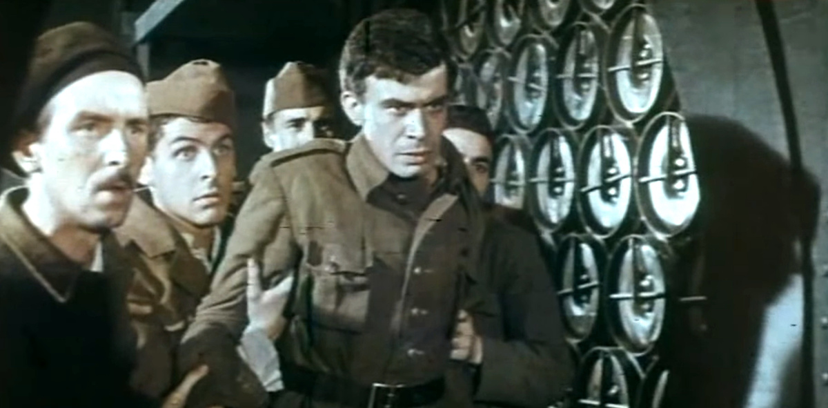 Кадр из кинофильма "Далеко на западе", 1969 г., режиссер Александр Файнциммер, сценарист Георгий Мдивани, композиторы Василий Дехтерёв, Вано Мурадели (скриншот)