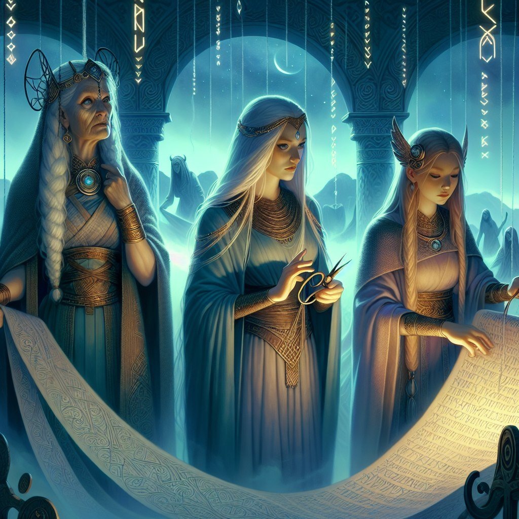 Норны - божественные сестры из скандинавской мифологии. Картинка из свободного источника в интернете. 