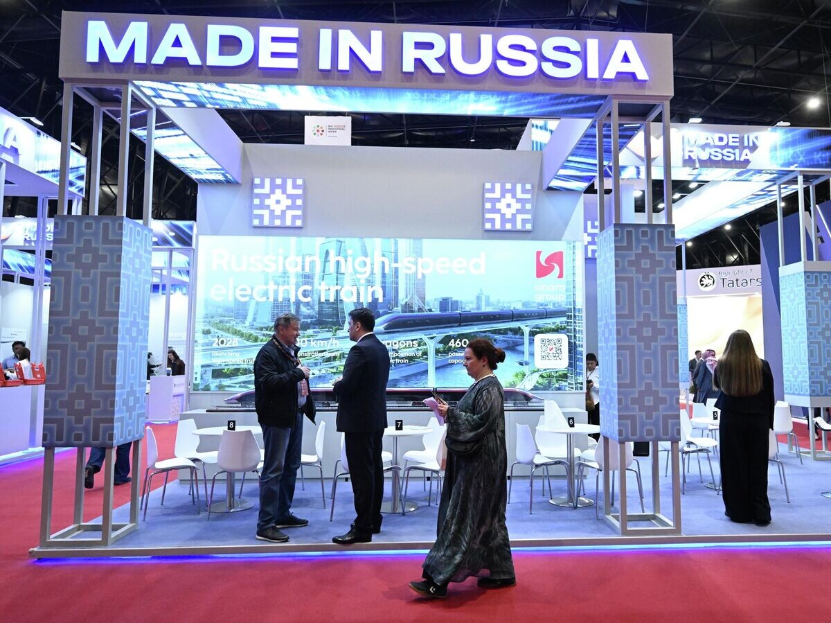    Российский экспортный центр представляет коллективную экспозицию под брендом Made in Russia на международной промышленной выставке "ИННОПРОМ. Саудовская Аравия"© РИА Новости . Пелагия Тихонова