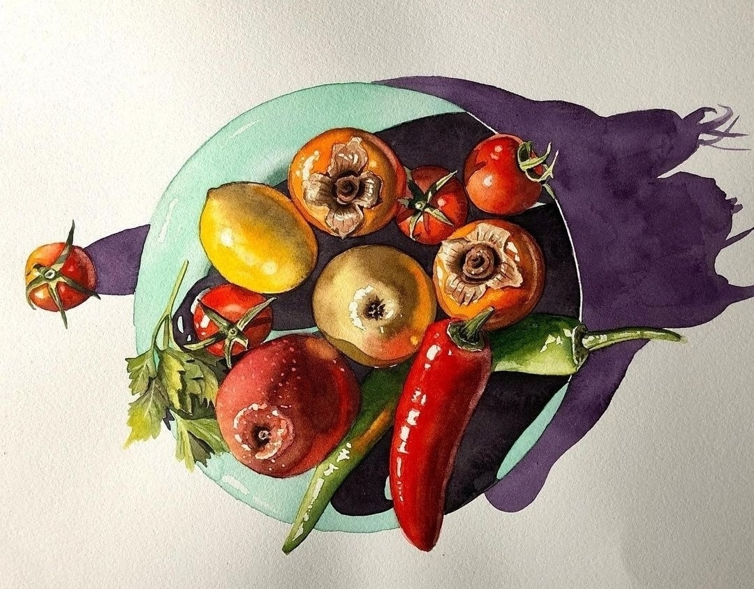 Акварели художницы Серпиль Юмит