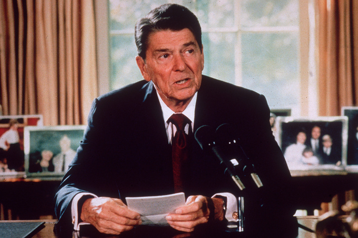    Президент США Рональд Рейган, 1980-е годы   
Hulton Archive/Getty Images