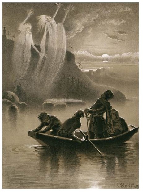 Рис. В.Маковского к «Страшной Мести».