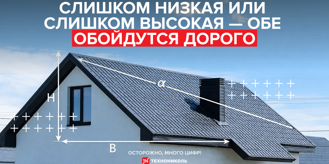 Крыша просела или течёт? Скорее всего, ошиблись с высотой ещё на этапе расчёта