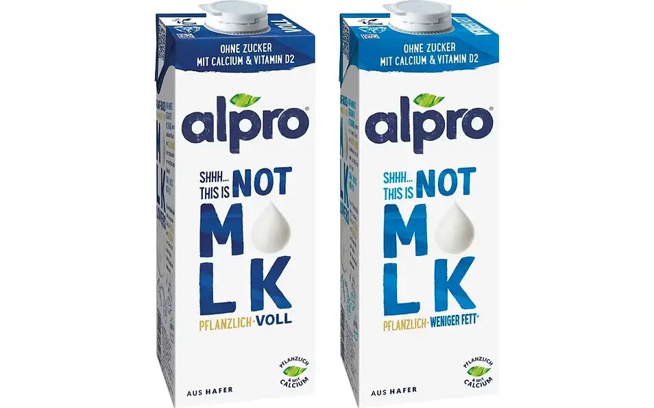 В Швейцарии запретили называть «молоком» не «молоко» // alpro