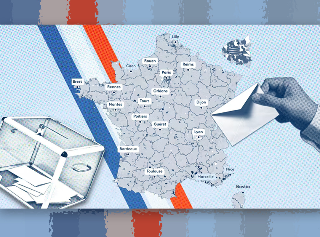 used image: Elections and a Map of France // www.franceinfo.fr
