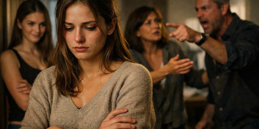 Родители, обижая меня, считали сестру «ангелом», пока она не попыталась убить отца. Теперь они умоляют меня о прощении.