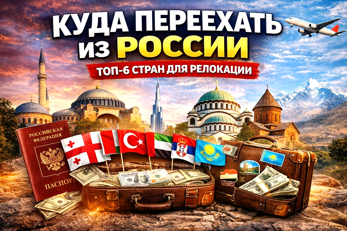 Куда переехать из России в 2026 году: ТОП-6 стран (разбор эксперта + сравнение)