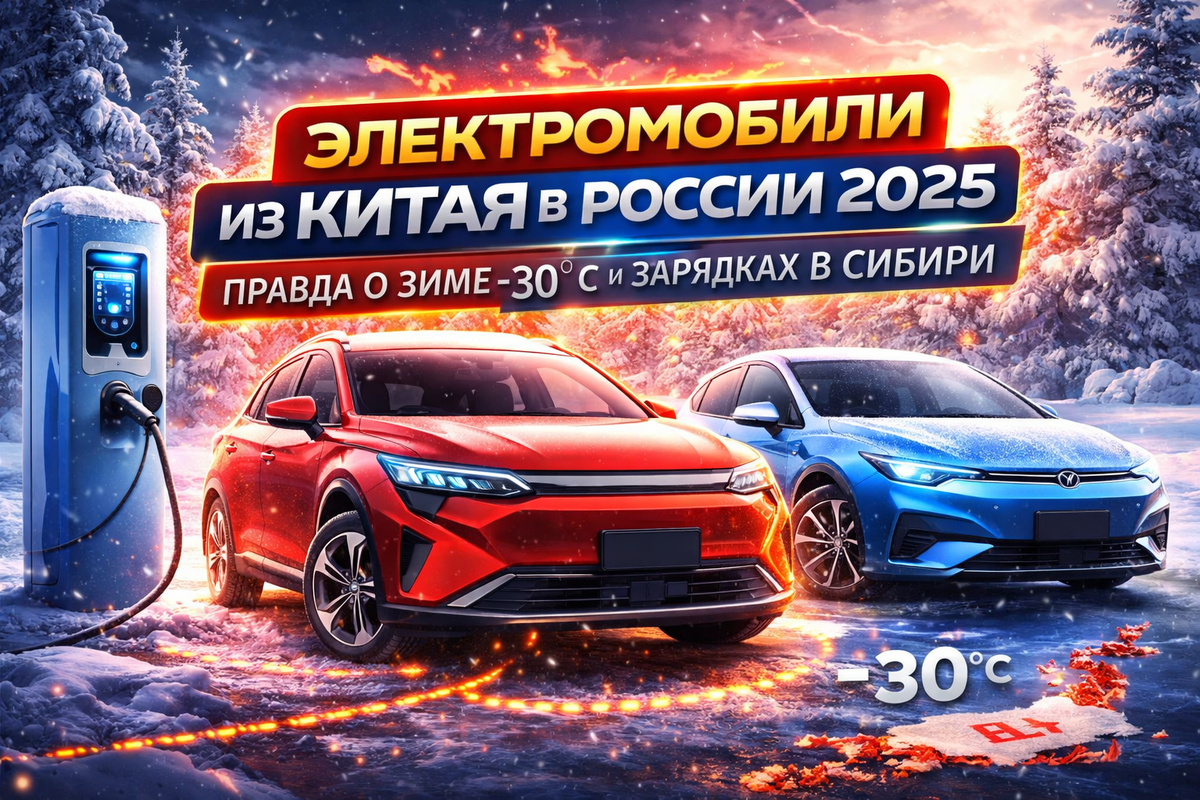 Электромобиль в Сибири при -30°С: я проехал 200 км вместо обещанных 520 — вот что нужно знать
