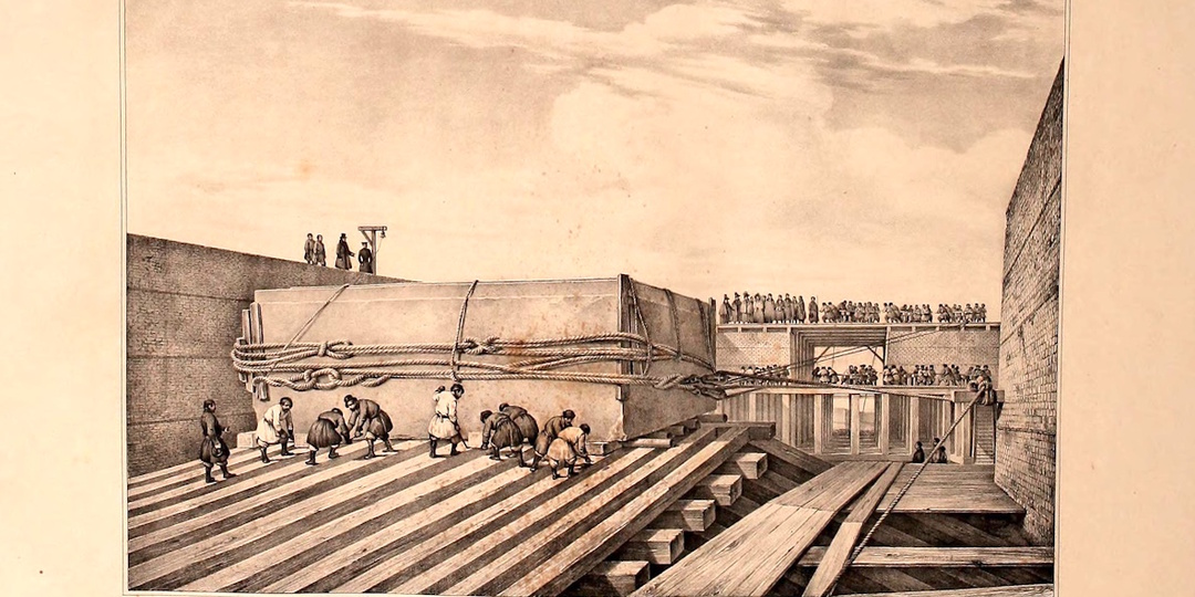 Из находок в прессе времён поднятия и установки Александровской колонны