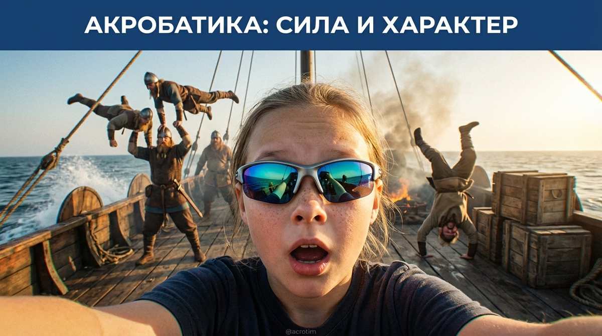    Спортивная акробатика формирует у мальчиков не только физическую силу, но и твердый характер. Тренер