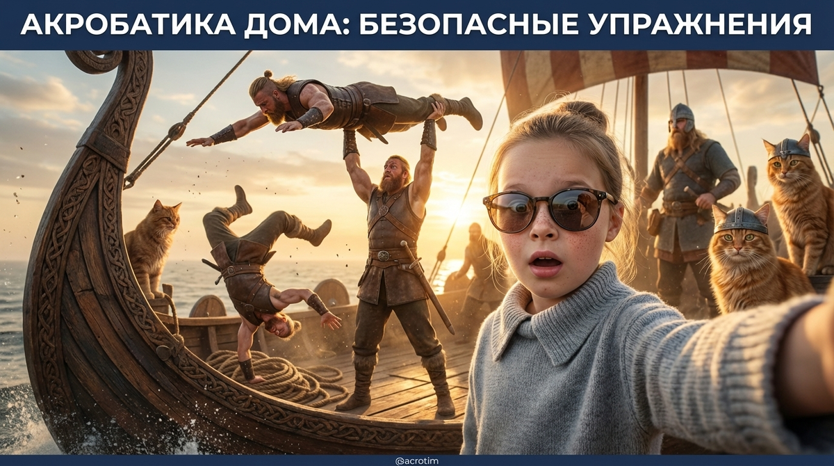    Безопасные упражнения для домашней подготовки по спортивной акробатике. Тренер