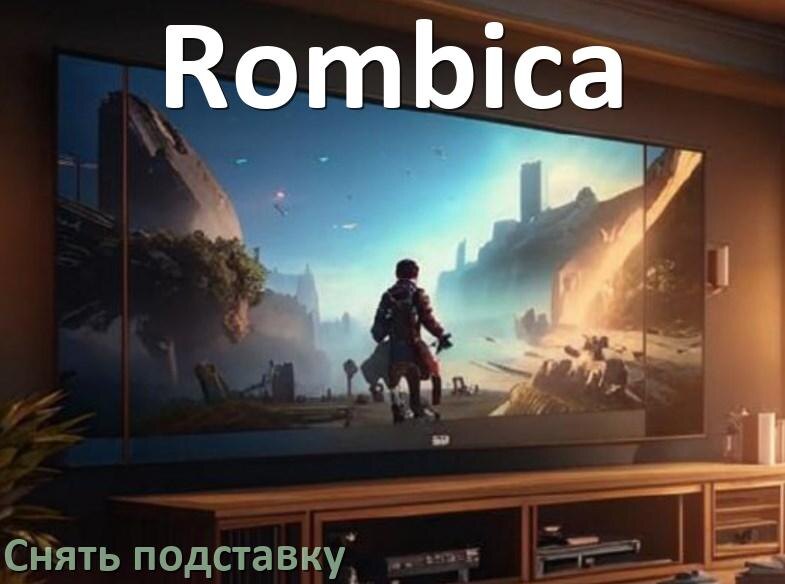 
Как с телевизора Rombica снять подставку