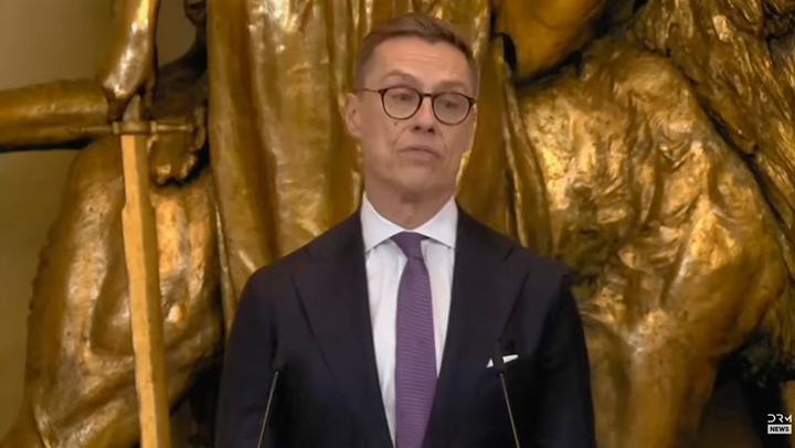    Стубб на брифинге объединённых экспедиционных сил. Скриншот с видео: DRM News