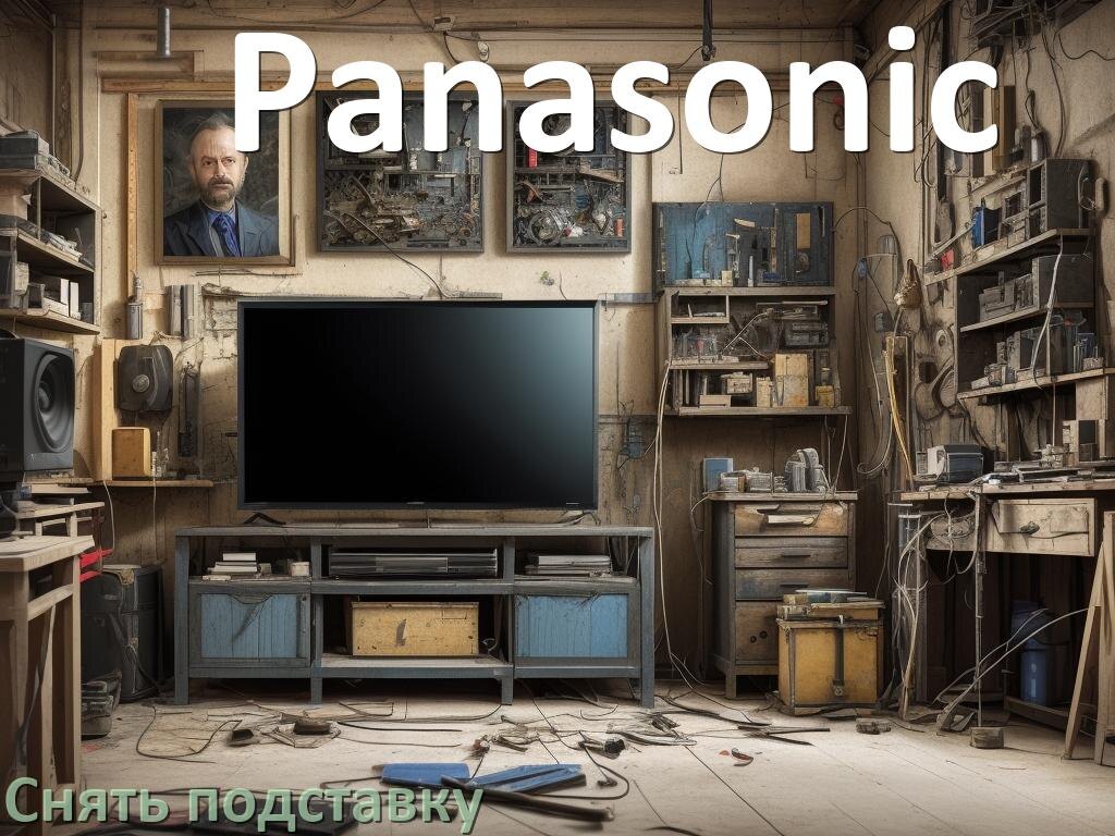 
Как у телевизора Panasonic снять подставку