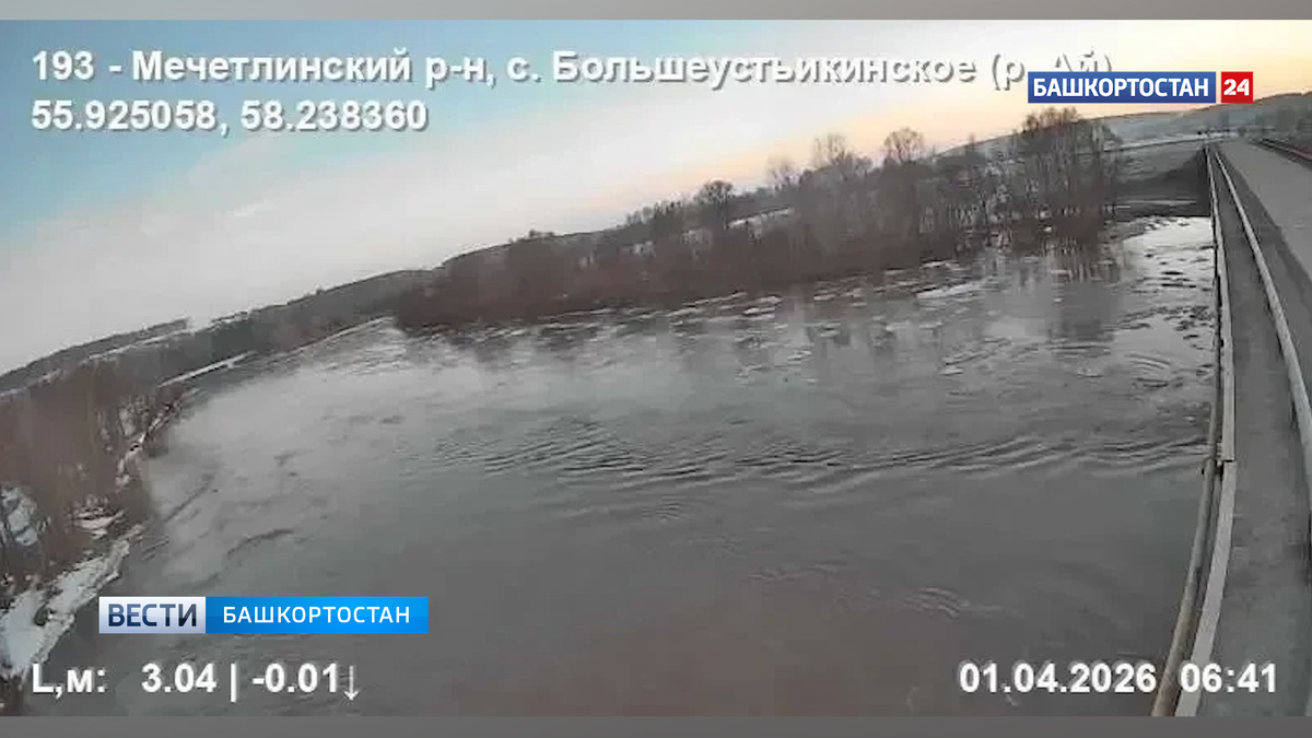    В Башкирии за сутки из-за половодья зафиксировано 18 обращений