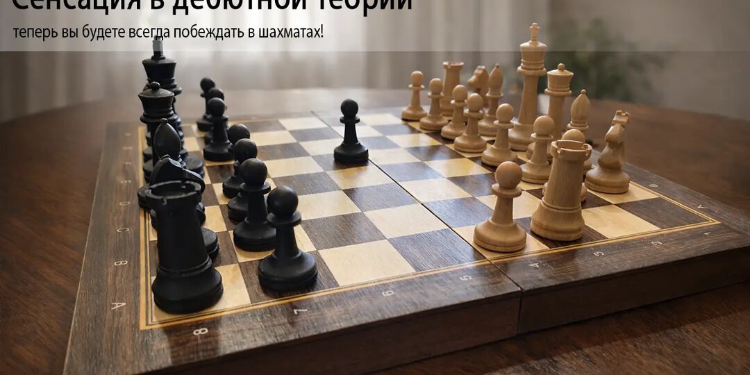 Сенсация в дебютной теории: теперь вы будете всегда побеждать в шахматах!