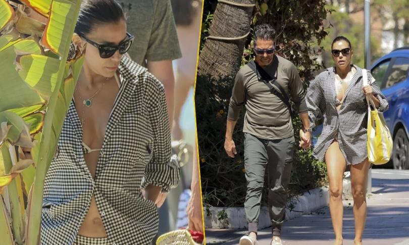    Источник: Backgird | Ева Лонгория провела семейный день на пляже в Марбелье