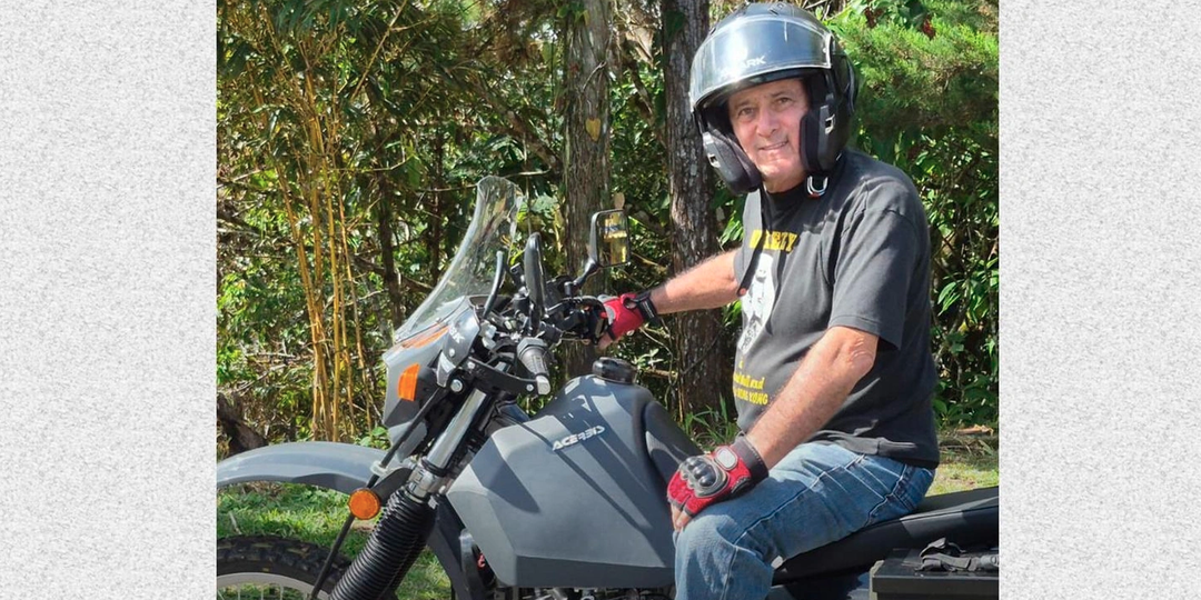 77-летний американец хочет объехать вокруг света на мотоцикле