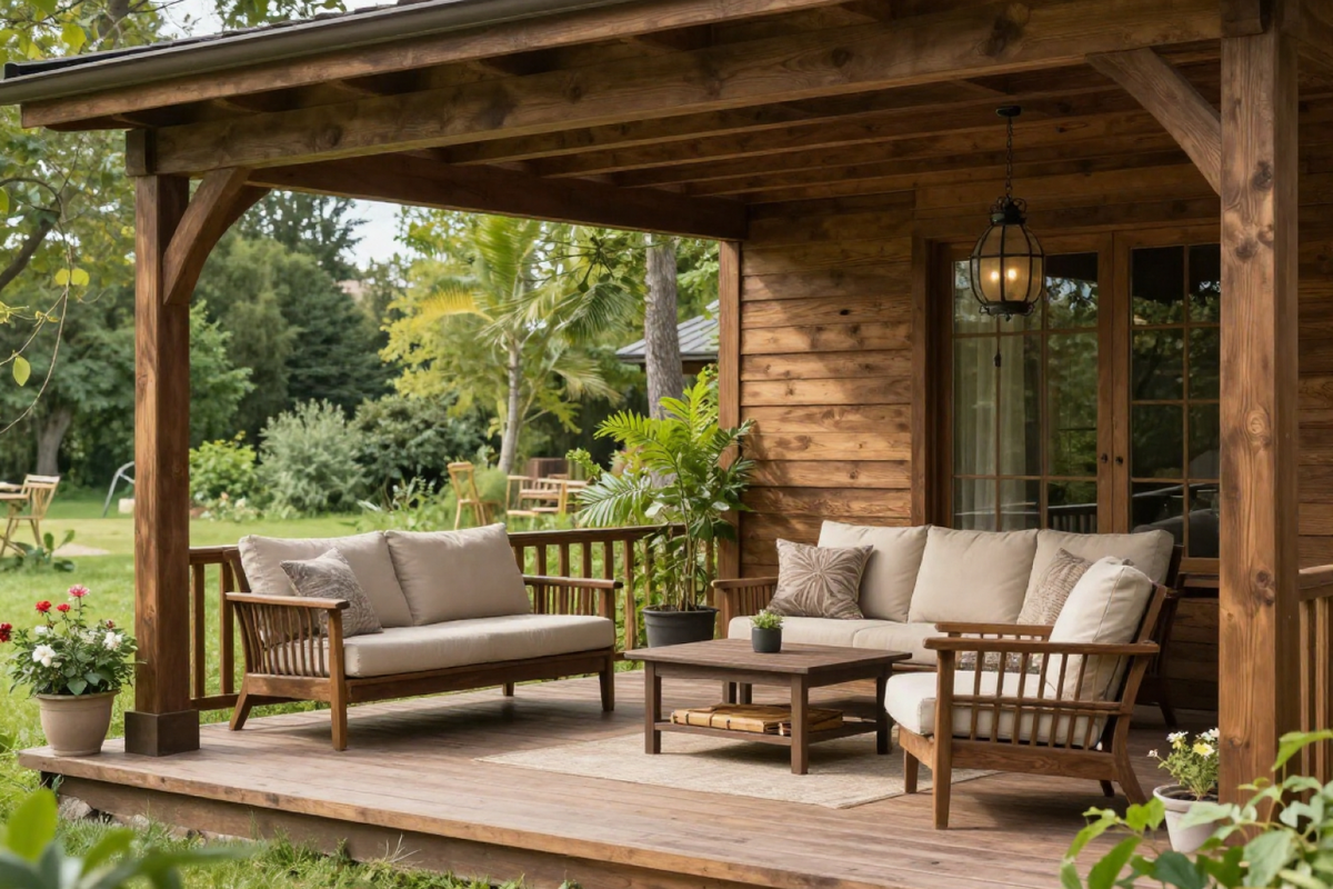 Так выглядит терраса, с которой не хочется уходить до самой темноты.