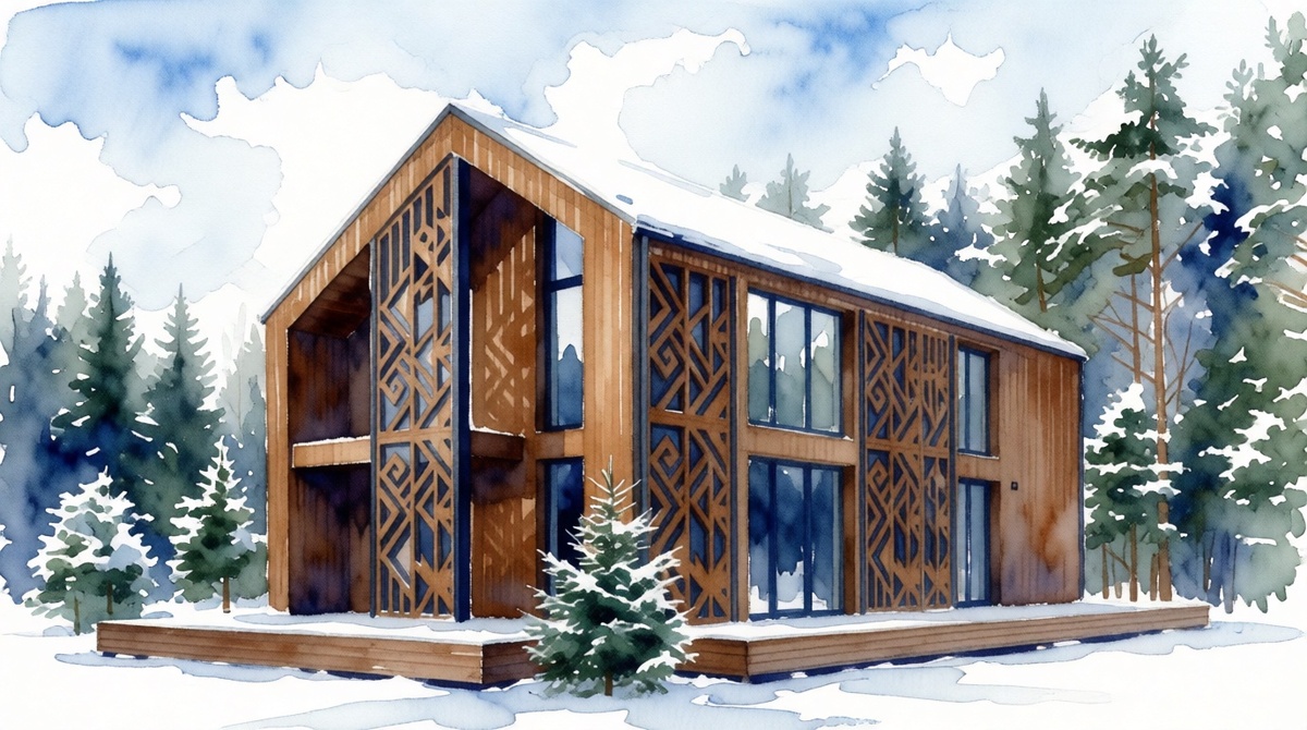                      Рисунок по мотивам архитектурного стиля Неозодчество (Дмитрий Зотов)