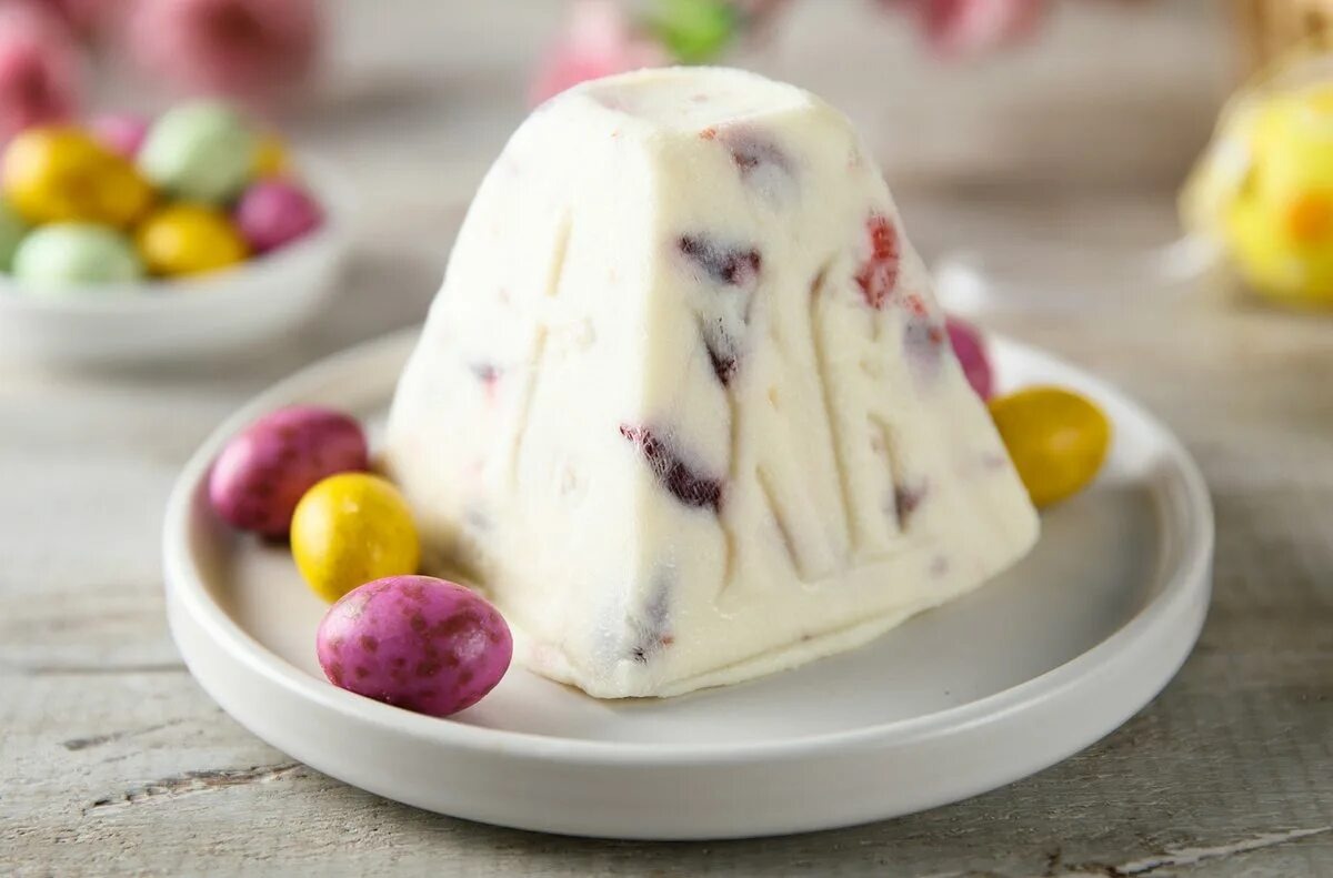 Творожная Пасха вариант подачи