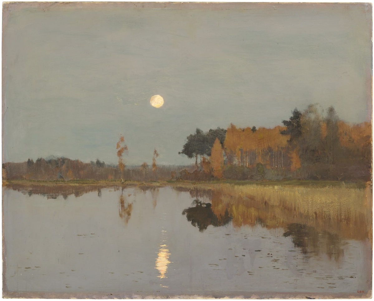 Исаак Левитан. «Сумерки. Луна» (1899). Русский музей, Санкт-Петербург.