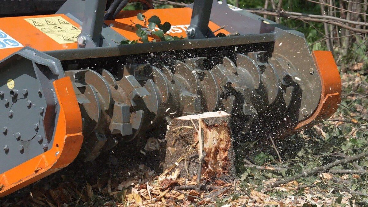 Работа мульчера