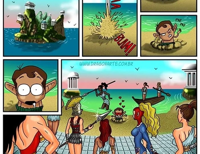 Что делают супергерои, когда не спасают мир? Смешные комиксы Dragonarte