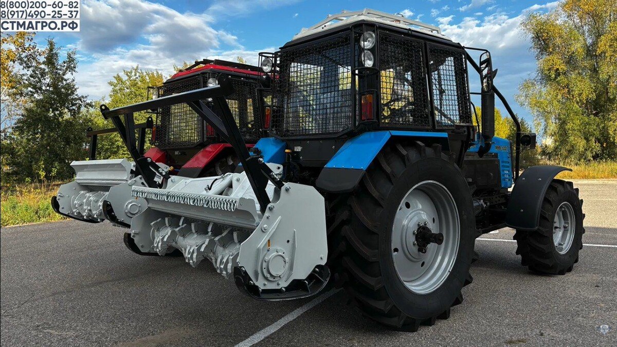 Беларусы МТЗ с мульчером популярный вариант для легкой расчистки