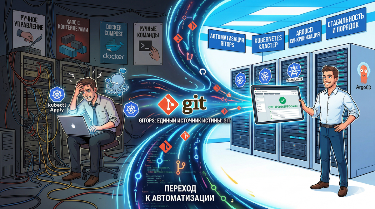 Автоматизация домашнего сервера: инфраструктура как код с помощью ArgoCD