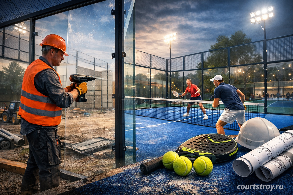 Строительство падел кортов в России: Компания «Гектор»