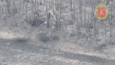    Штурмовик 6-й казачьей бригады уничтожил блиндаж ВСУ сбросом противотанковой мины ТМ-62 в Калениках. Видео: "3-я ударная"