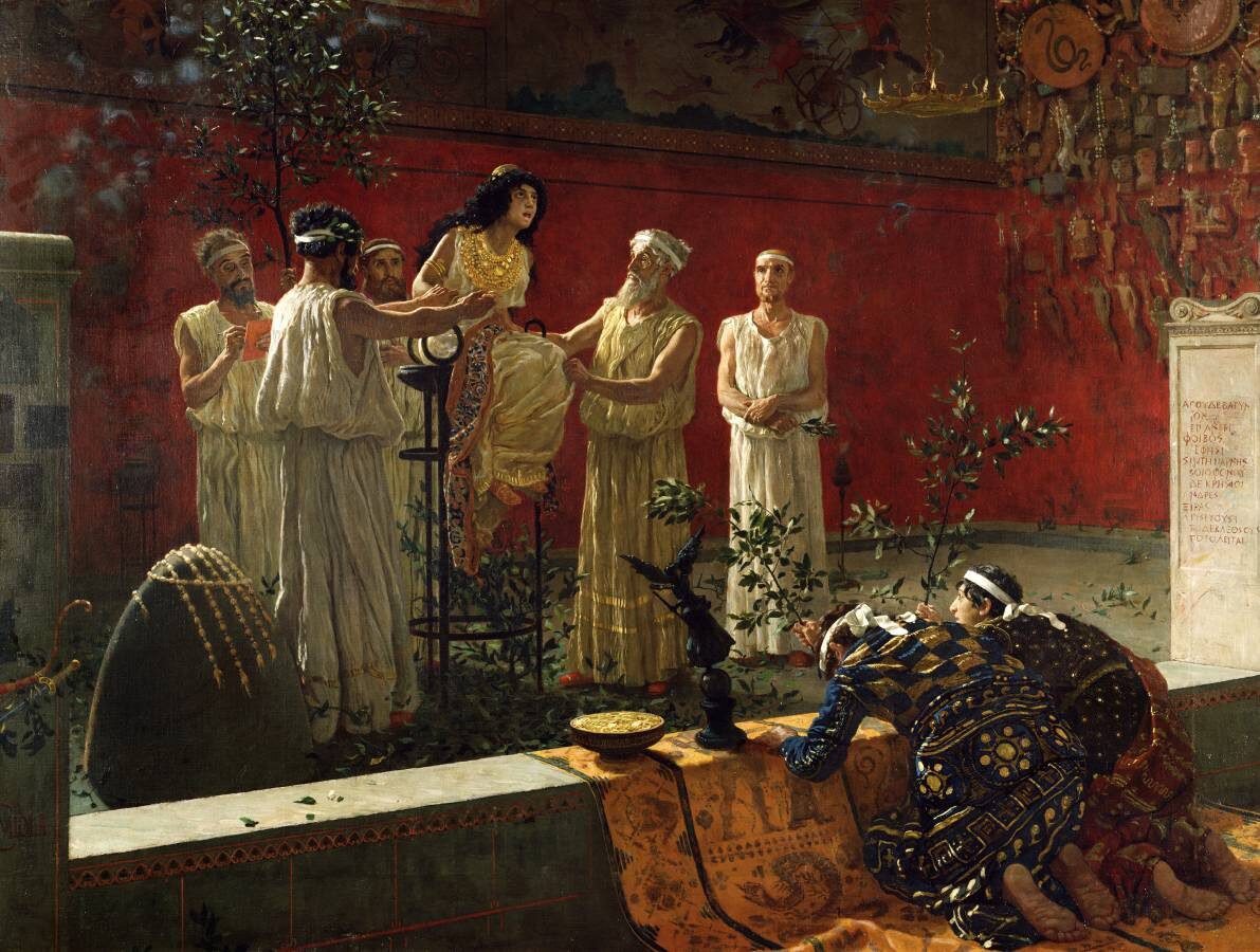     Камилло Миола. Оракул. 1880.   
undefined