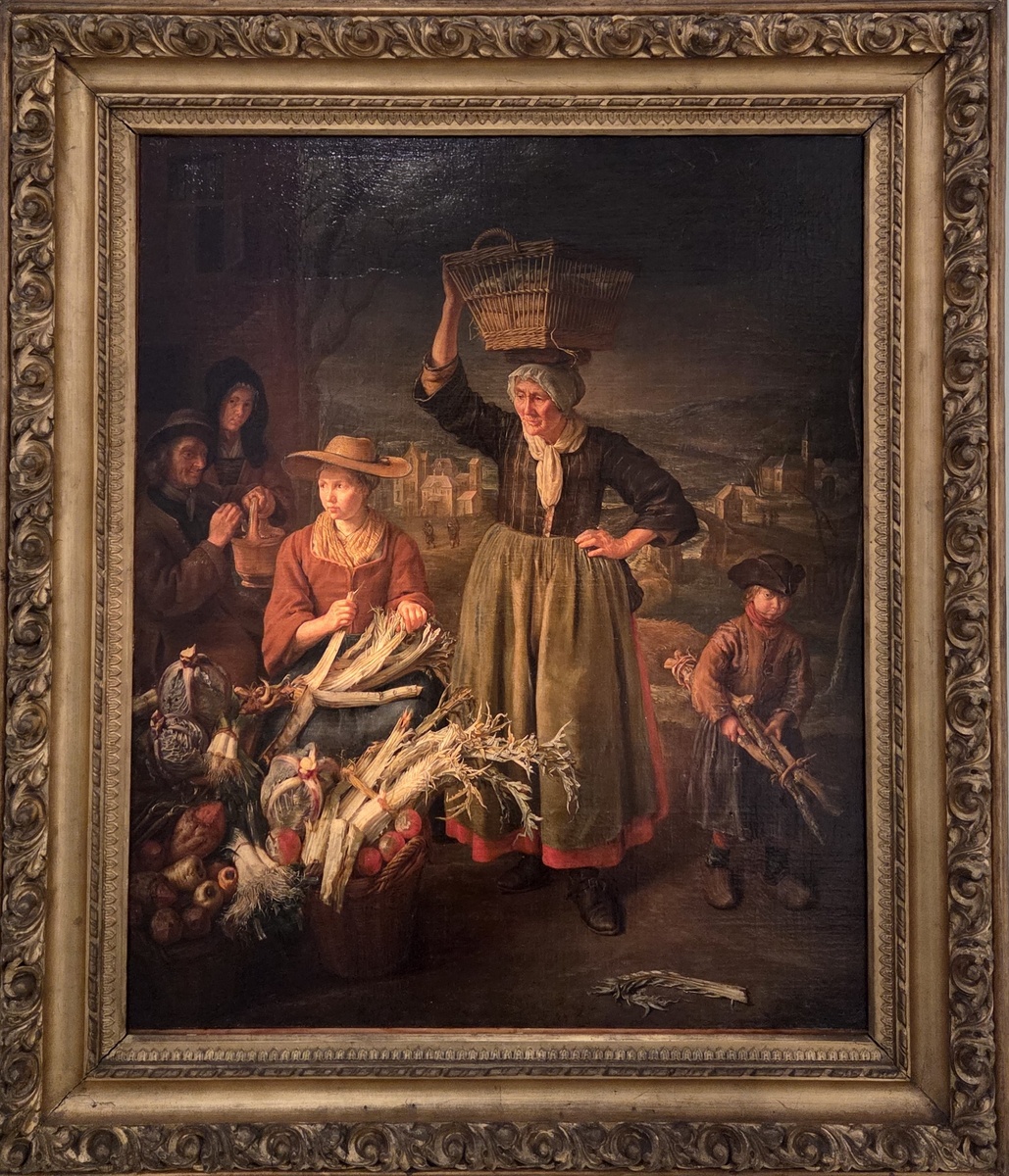 Петер Снейерс. Зима, 1730-е холст, масло