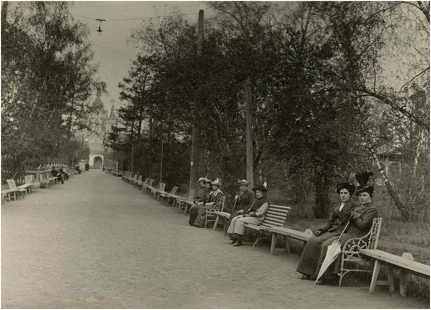 Центральный парк в Красноярске. Начало 1900-х годов.