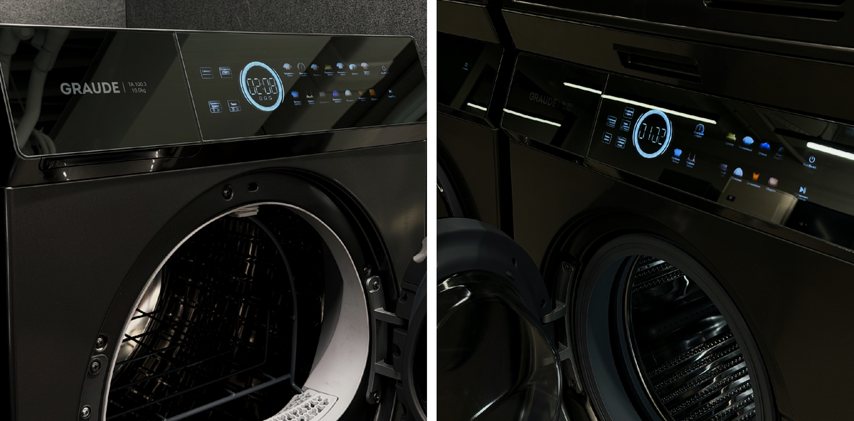 Отдельностоящая стиральная машина GRAUDE PREMIUM WA 100.3 и сушильная машина GRAUDE TA 100.3