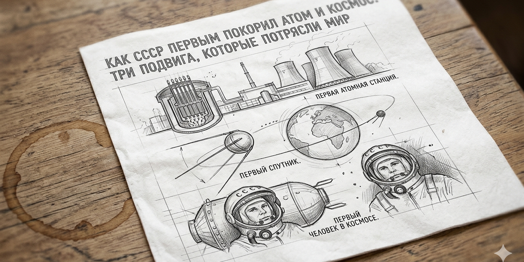 Как СССР первым покорил атом и космос: три подвига, которые потрясли мир