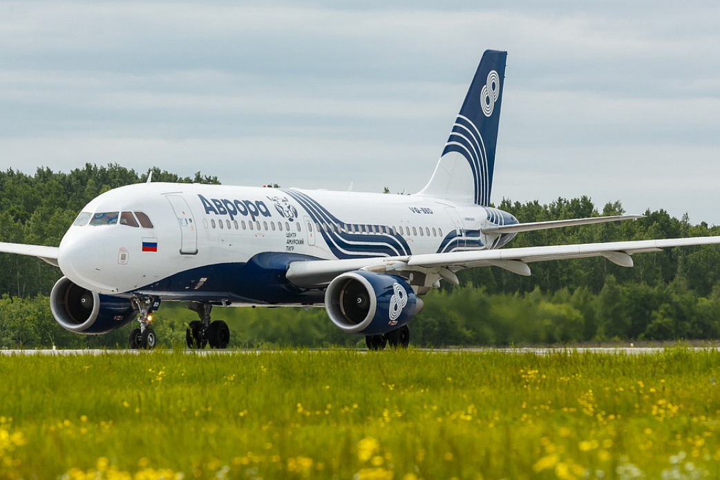 Самолет авиакомпании "Аврора"